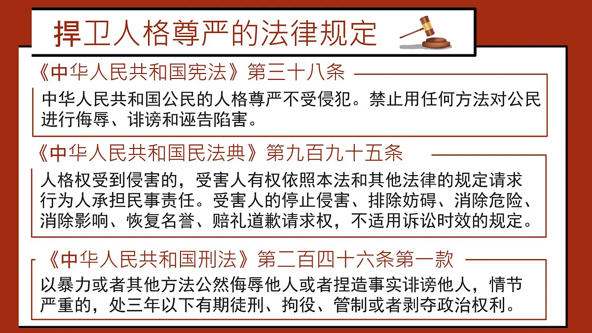 初中 政治 (道德与法治) 人教版(2024) 七年级下册(2024)3.2做自尊的人 课件第3页