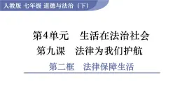 9.2　法律保障生活課件 2025學(xué)年統(tǒng)編版道德與法治七年級下冊