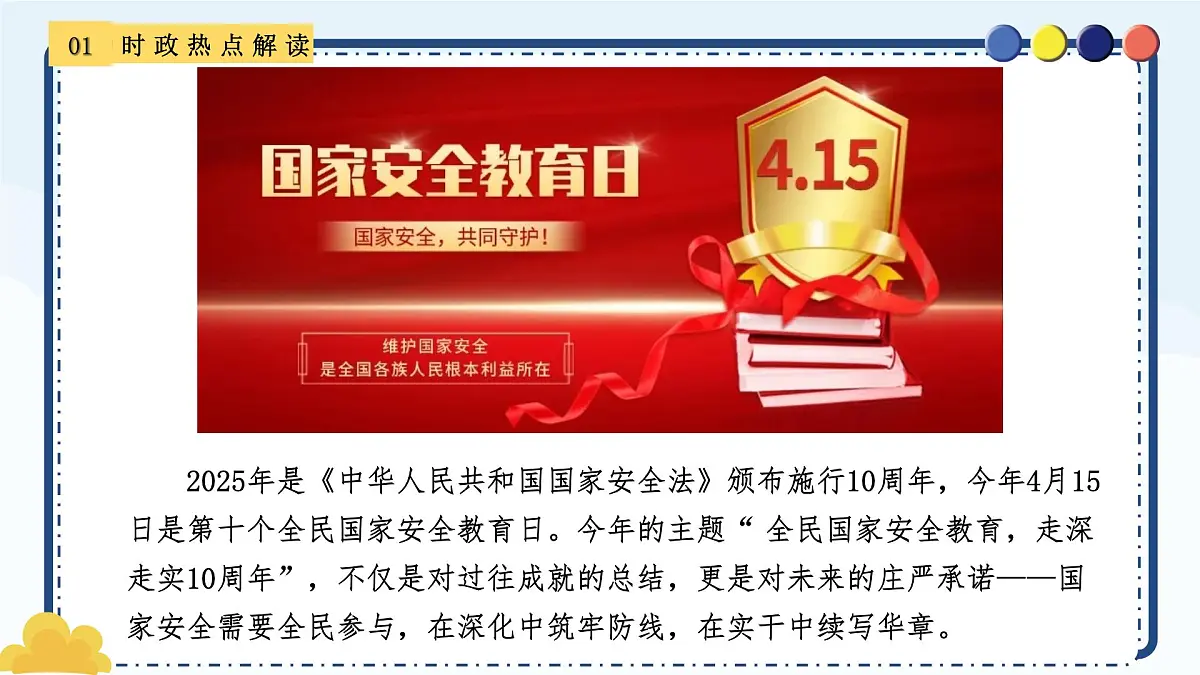 专题17 全民国家安全教育日-备战2025年中考《道德与法治》二轮复习时政热点解读与押题预测课件(全国通用)第3页