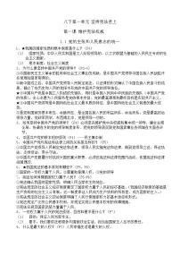 2025人教版八年级下册道德与法治知识点汇总-中考复习