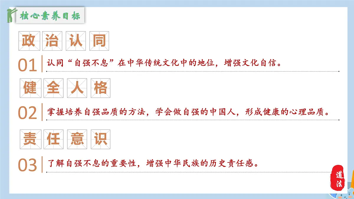 新人教版道法七下 2-5-2《做自强不息的中国人》教学课件第6页