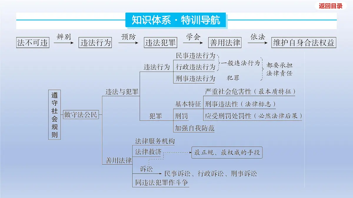 2025年中考道德与法治一轮复习课件:八年级上册-第二单元 遵守社会规则-第五课 做守法的公民第3页