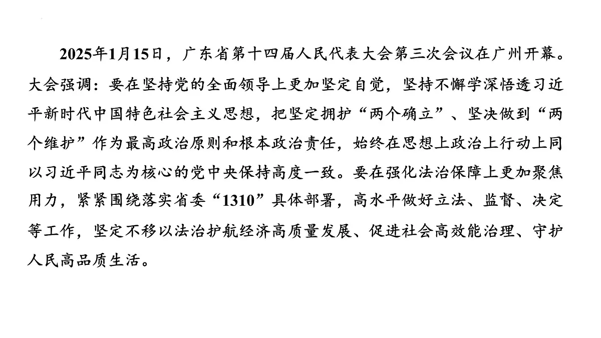 2025年广东省中考道德与法治二轮复习热点专题突破课件:专题三推进依法治国,建设民主政治第5页