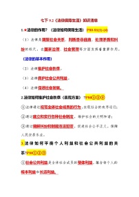 人教版（2024）七年级下册（2024）法律保障生活学案