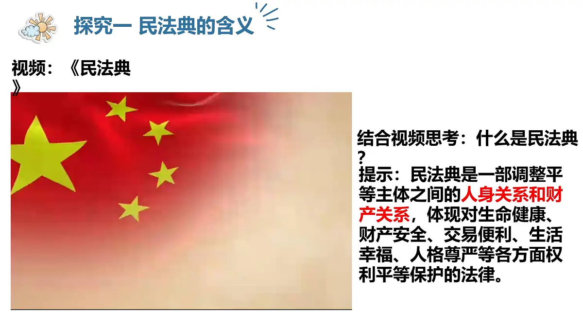 10.1 认识民法典 课件-2024-2025学年统编版道德与法治七年级下册第7页