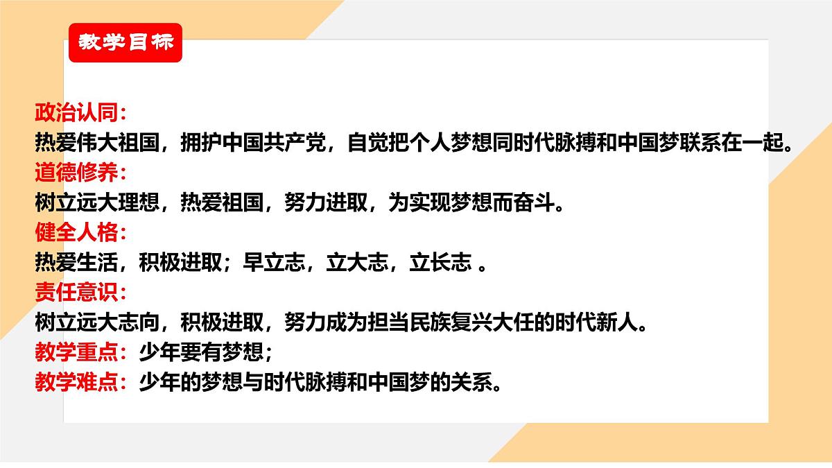 3.1做有梦想的少年 课件-初中道德与法治部编版(2024)七年级上册第3页