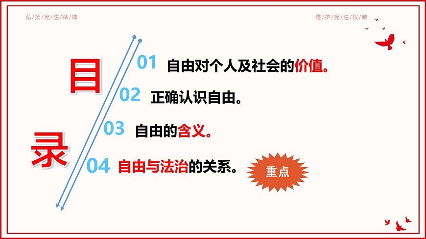初中政治 (道德與法治)人教版（2024）八年級下冊4.7.1自由平等的真諦  課件第5頁