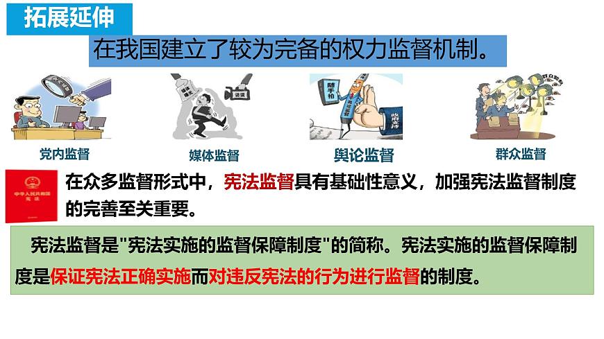 初中政治 (道德與法治)人教版（2024）八年級下冊1.2.2加強憲法監(jiān)督  課件第7頁