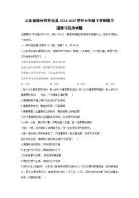 山东省德州市齐河县2024-2025学年七年级下学期期中道德与法治试题