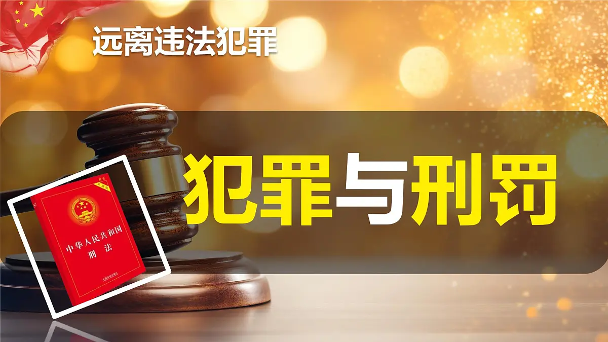初中 政治 (道德与法治) 人教版(2024)七年级下册4.11.2犯罪与刑罚 课件第2页