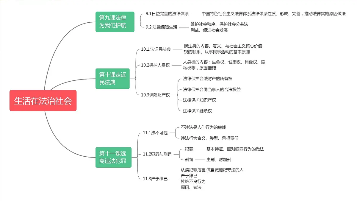 统编版道德与法治七年级下册第四单元《生活在法治社会 》复习课件第5页