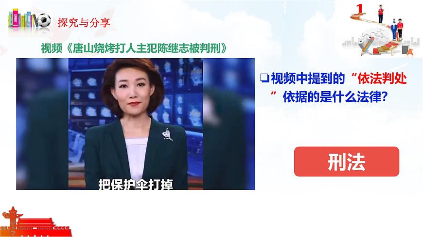 2025年春七年级下册道德与法治教学课件 第十一课 第2课时 犯罪与刑罚第6页