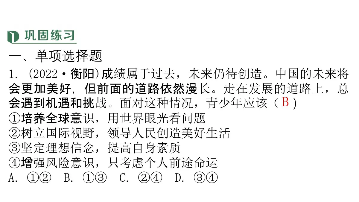 政治认同9九下第三单元(走向未来的少年)2025中考道德与法治 一轮复习课件 统编版第5页