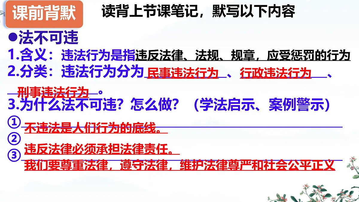初中政治 (道德与法治)人教版(2024)七年级下册4.11.2犯罪与刑罚 课件第2页