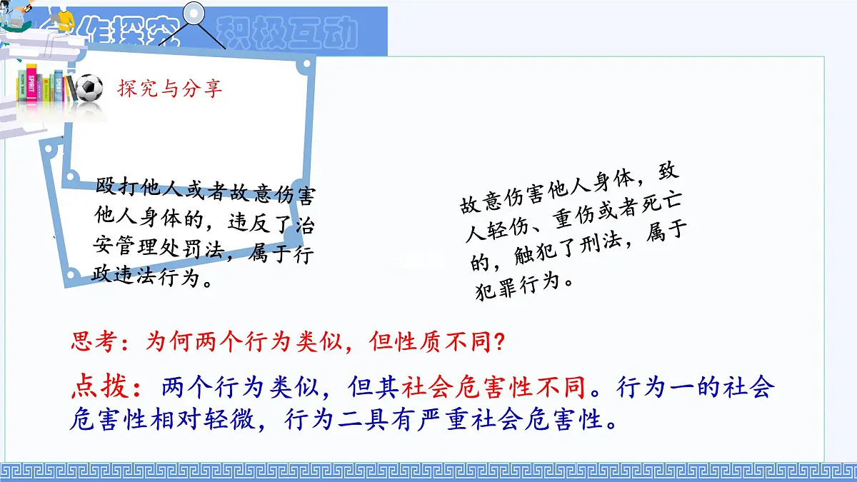 初中政治 (道德与法治)人教版(2024)七年级下册4.11.2犯罪与刑罚 课件第6页