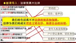 部编版2024道德与法治七年级下册9.1 日益完善的法律體系 課件