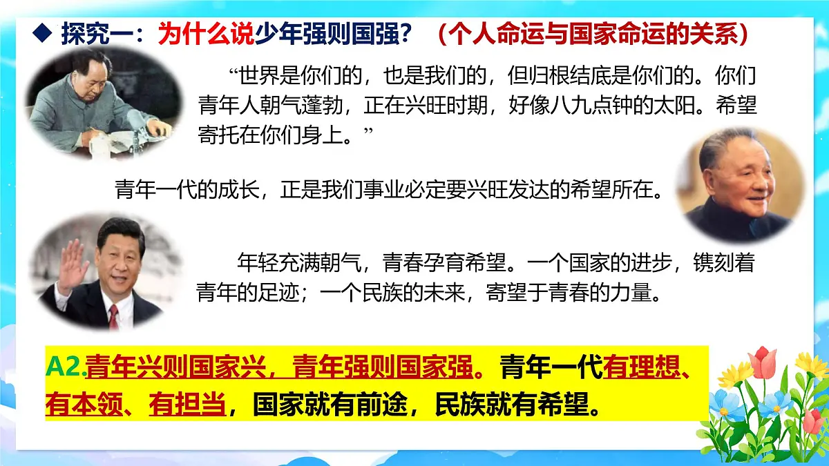 部编版2025道德与法治九年级下册5.2 少年当自强 课件第6页