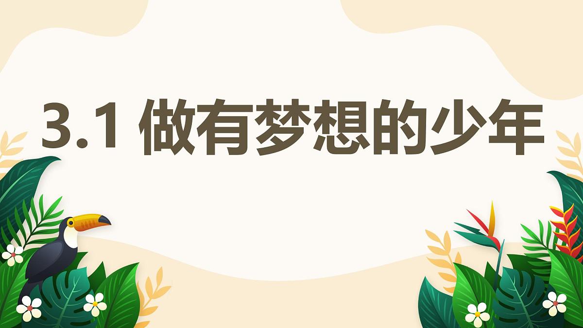 3.1 做有梦想的少年——初中道德与法治统编版(2024)七年级上册教学课件第1页