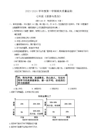 广东省茂名市电白区 2023-2024学年七年级上学期期末质量监测道德与法治试题