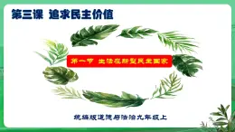 【核心素養(yǎng)】9.3.1 《生活在新型民主國(guó)家》（課件+教學(xué)設(shè)計(jì)+課時(shí)訓(xùn)練+視頻素材）