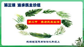 政治 (道德与法治)九年级上册参与民主生活精品教学课件ppt