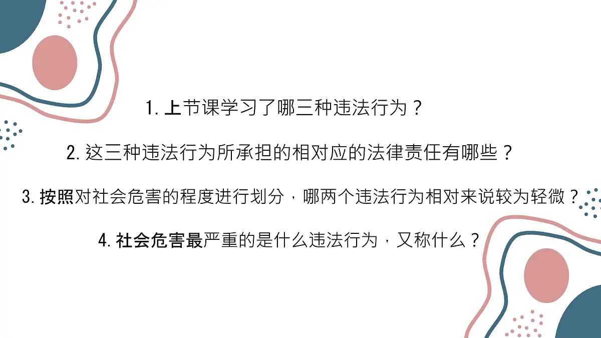 初中 政治 (道德与法治) 人教版(2024) 七年级下册4.11.2犯罪与刑罚 课件第1页