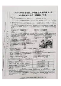 【9道一模】2025年安徽省合肥市包河区中考一模道德与法治试卷(含答案)