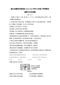湖北省襄阳市南漳县2024-2025学年七年级下学期期末道德与法治试卷