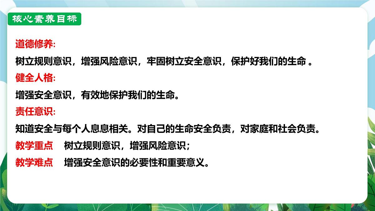 【核心素养】 7.9.1《增强安全意识》课件第3页
