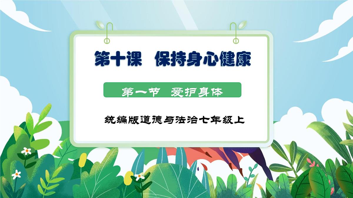 【核心素养】 7.10.1《爱护身体》课件第1页