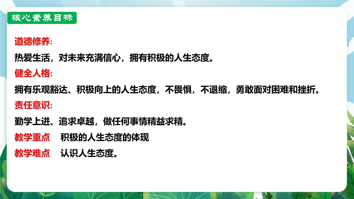 【核心素养】7.12.1《拥有积极的人生态度》课件第3页