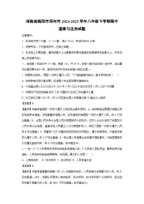 【道德与法治】河南省南阳市邓州市2024-2025学年八年级下学期期中试题（解析版）