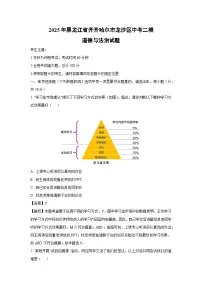 2025年黑龙江省齐齐哈尔市龙沙区中考二模道德与法治试题（解析版）