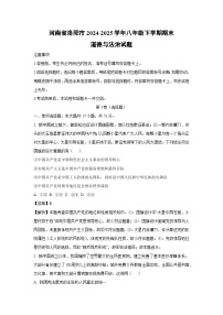 河南省洛阳市2024-2025学年八年级下学期期末试题道德与法治试卷（解析版）