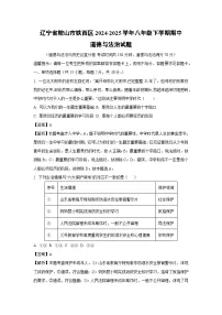 辽宁省鞍山市铁西区2024-2025学年八年级下学期期中道德与法治试题（解析版）