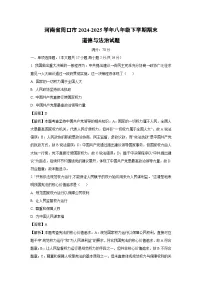 河南省周口市2024-2025学年八年级下学期期末道德与法治试题（解析版）
