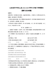 山东省济宁市汶上县2024-2025学年七年级下学期期末道德与法治试卷