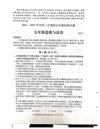 山东省临沂市兰山区2024-2025学年九年级上学期1月期末道德与法治试题