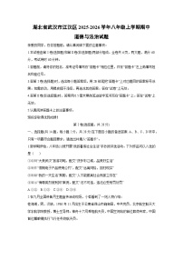 湖北省武汉市江汉区2025-2026学年八年级上学期期中道德与法治试卷（学生版）