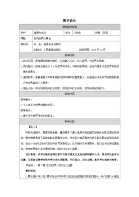 初中政治 (道德与法治)人教版（2024）九年级下册走向世界的大舞台表格教案设计