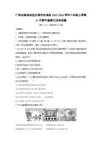 广西壮族自治区北海市合浦县 2025-2026学年八年级上学期11月期中道德与法治试卷（学生版）