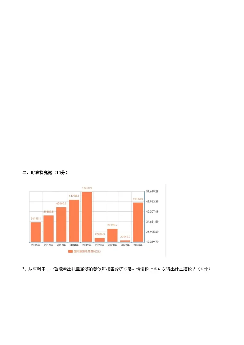 2024年中考道德与法治(上海)第二次模拟考试(含答案)第3页