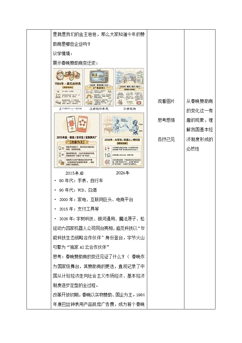 6.1 公有制为主体、多种所有制经济共同发展(教学设计) 2025-2026学年统编版道德与法治八年级下册第3页