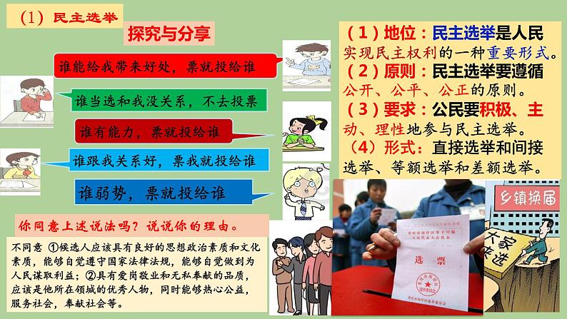 部编《道德与法治》九年级上册3.2参与民主生活 课件(共23张PPT)第7页