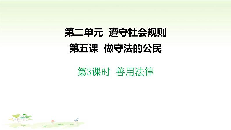 部编版道德与法治5.3善用法律29张第3页