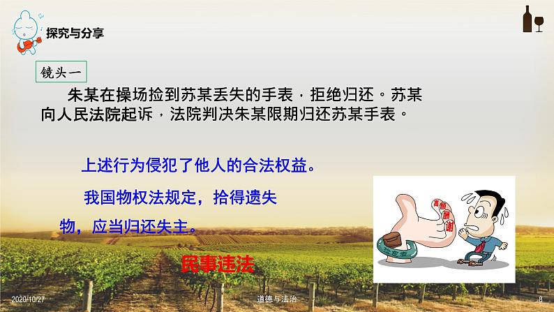 人教部编版道德与法治八年级上册 5.1 法不可违 课件第8页