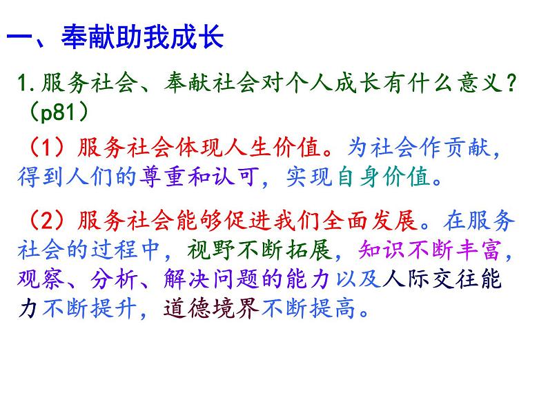 人教版八年级道德与法治上册 7.2服务社会 课件(16张PPT)08