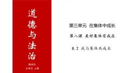 8.2 我与集体共成长-高效备课丨七年级道德与法治下册同步课件（部编版）(共20张PPT)