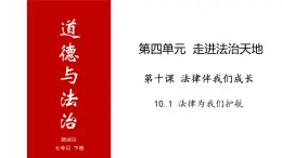 10.1 法律为我们护航-高效备课丨七年级道德与法治下册同步课件（部编版）(共25张PPT)