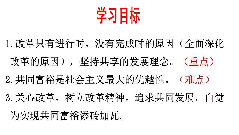 人教部编版 九年级上册道德与法治1.2走向共同富裕课件第4页